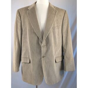 Taylor & Henry Gottschalks Men's Corduroy Sport Coat Blazer 100% Cotton Tan...